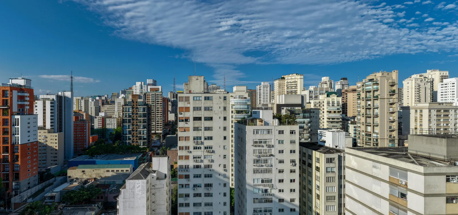 Simulação da vista do 20º andar do Nex One Galeria Jardins para a Alameda Tietê, finais 8 a 18 - imagem simulada pela One Innovation