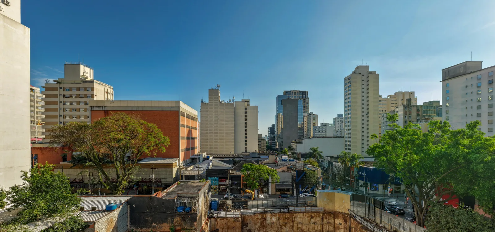 Simulação da vista do 4º andar do Nex One Galeria Jardins para a Alameda Lorena, finais 1 a 5 e 19 a 24 - imagem simulada pela One Innovation