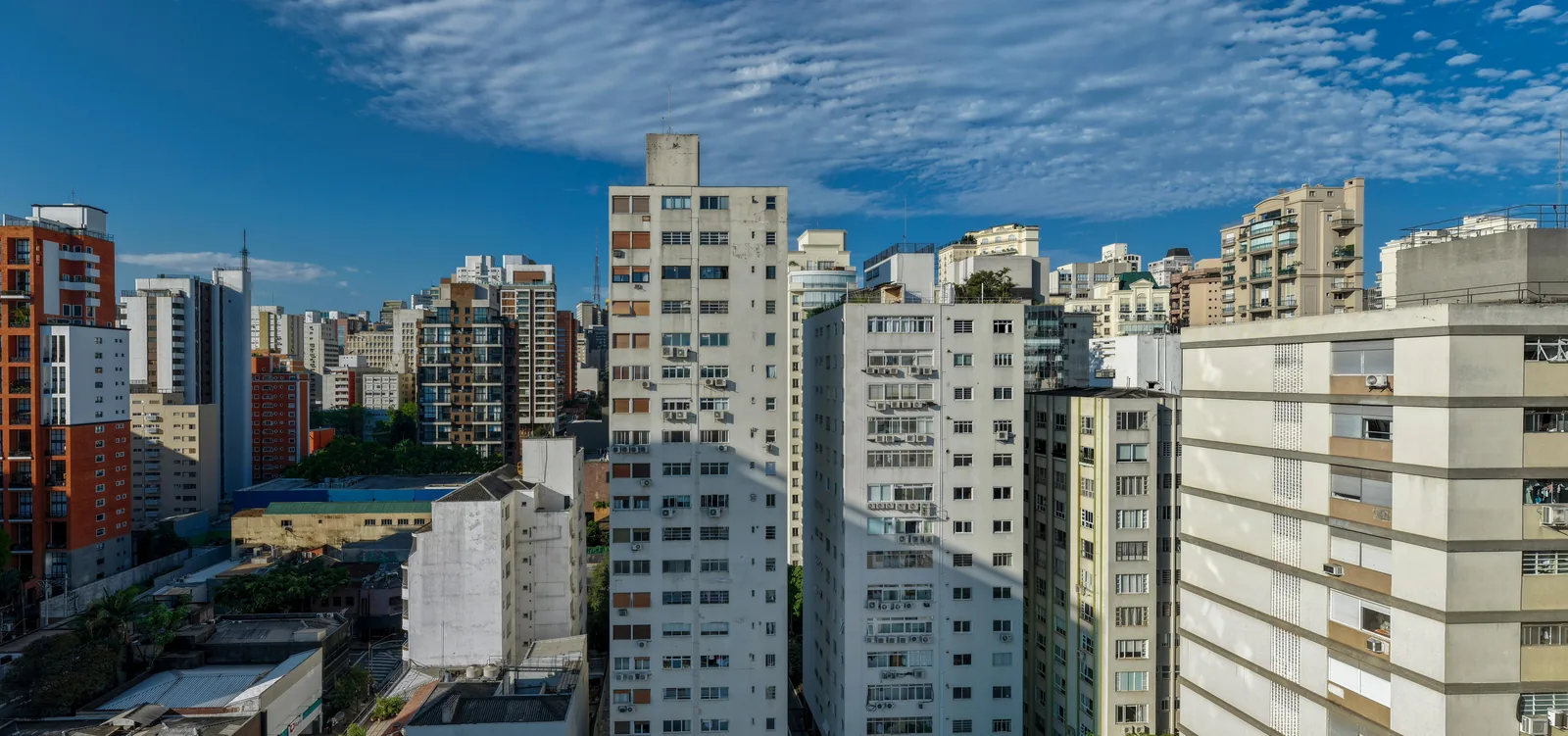 Simulação da vista do 16º andar do Nex One Galeria Jardins para a Alameda Tietê, finais 8 a 18 - imagem simulada pela One Innovation