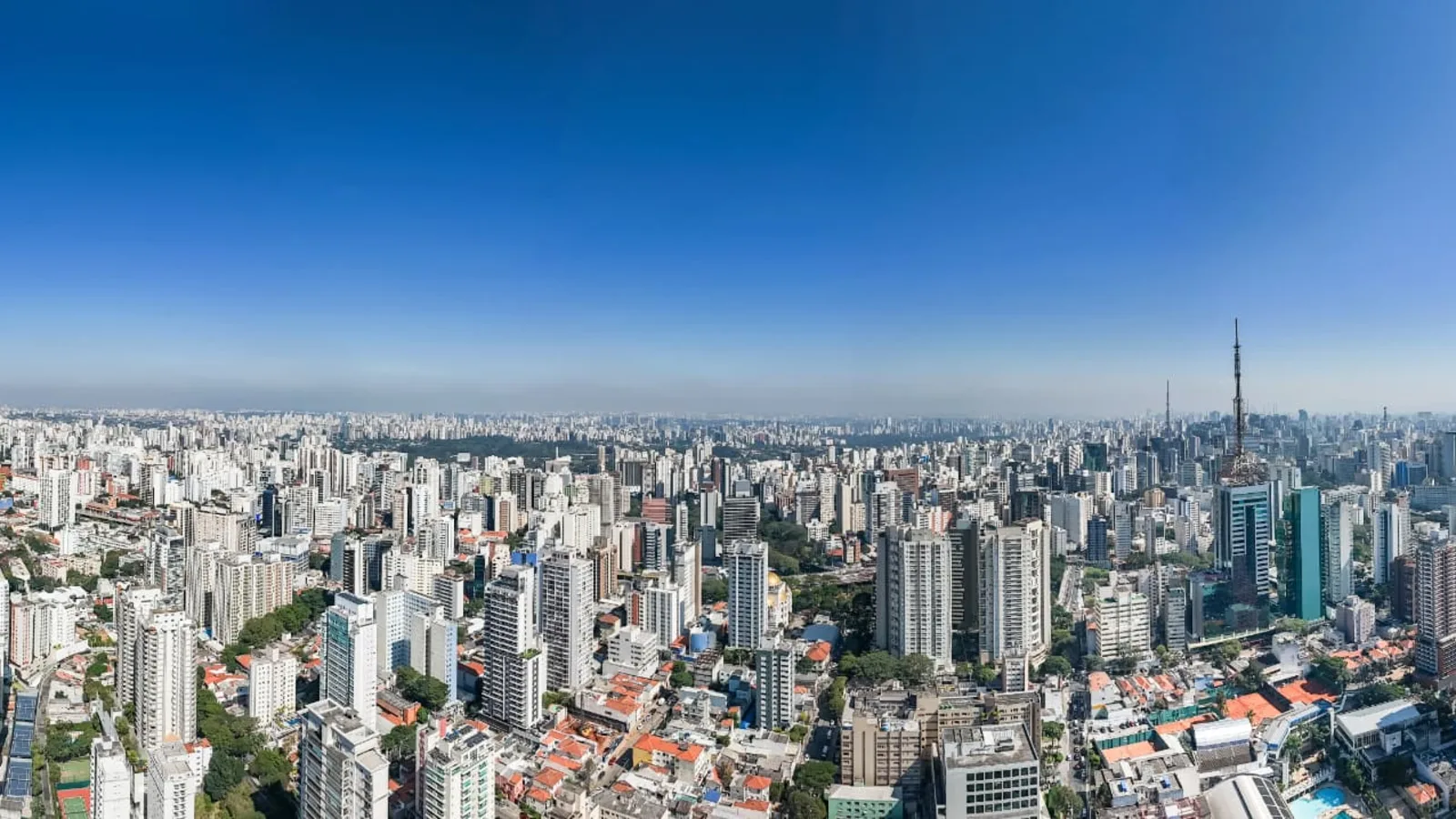 Vista do bairro Paraíso, São Paulo
